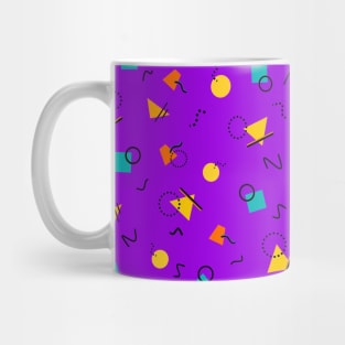 Retro Purple Geometric Mug